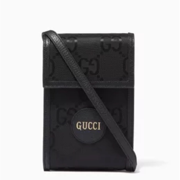 Authentic Gucci Women’s Off The Grid Black Mini GG Bag—Crossbody/Phone Monogram - Picture 1 of 16